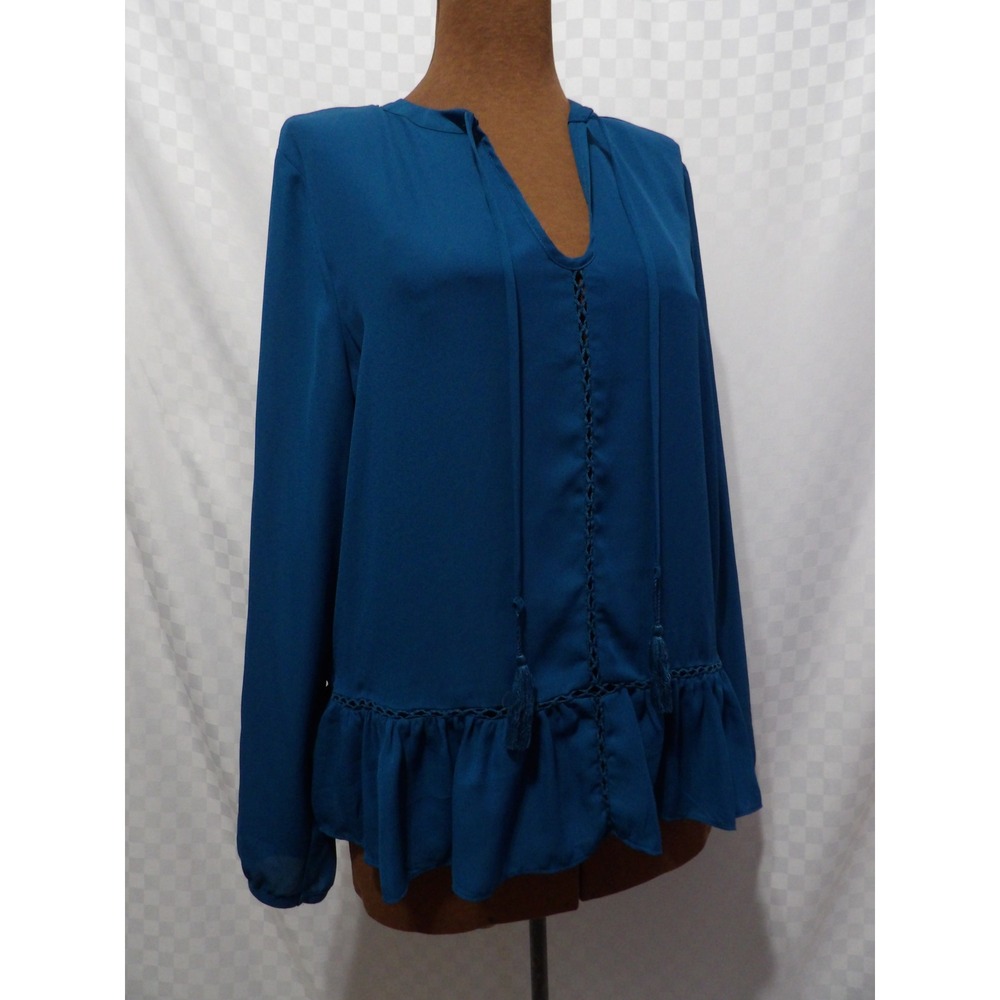 A.N.A Flowy Mesh Blouse | L